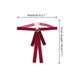 thumbnail image 2 of INSPIRE CHIC Broche de terciopelo para mujer con lazo, corbatas con decoración de cuentas en rojo, 2 of 5