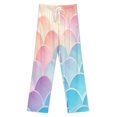 thumbnail image 3 of Colorful Mermaid Scales Pajama Pants Comfortable Elastic Waist Pajamas Fashion Sleepwear Bottoms Plus Size Homewear, 3 of 6