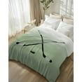 thumbnail image 2 of Throw Blanket Fleece Throw Blanket 40x50in, Golf Clubs Outdoor Sports Soft Lightweight Bed Blankets Sage Green Gradient Fuzzy Couch Blankets for All Season, 2 of 9
