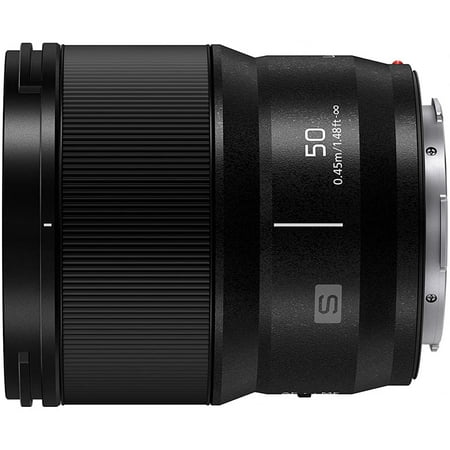 Panasonic - LUMIX S Series Camera Lens, 50mm F1.8 L-Mount Lens for Mirrorless Full Frame Digital Cameras, S-S50 - Black