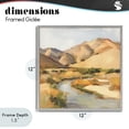 thumbnail image 4 of Stupell Industries Southwestern Wispy Desert River Gray Framed Giclee Art, 12 x 12, by Petals Prints Design, 4 of 8