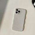 thumbnail image 2 of Funda para iPhone 11 Pro Max; transparente, blanca, antideslizante, con borde ondulado, carcasa trasera de TPU transparente para iPhone 13/12/11, 2 of 2