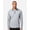 Black Heather, variant on NE415 Men's Eclipse Jacquard Quarter-Zip Pullover-Burgundy Heather-S