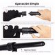 thumbnail image 5 of Plancha Rizadora Cabello 3 En 1 + guante Protector Peine Clip Negro, 5 of 5