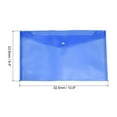 thumbnail image 2 of Unique Bargains A4 Document Organizer with Snap Button File Folders, Blue, 12 Pack, 2 of 5