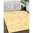 thumbnail image 2 of Ahgly Company Indoor Square Abstract Chrome Gold Yellow Oriental Area Rugs, 7' Square, 2 of 6