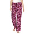 thumbnail image 1 of Fotbe Orchids Flowers Pantalones de Pijama para Mujer, Pantalones de Dormir, Pantalones Pj con Cordón y Bolsillos-Large, 1 of 6