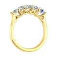 thumbnail image 2 of 1 Carat (ctw) 5-Stone Diamond Wedding Band Ring in 10K Yellow Gold (Ring Size 6.75), 2 of 5