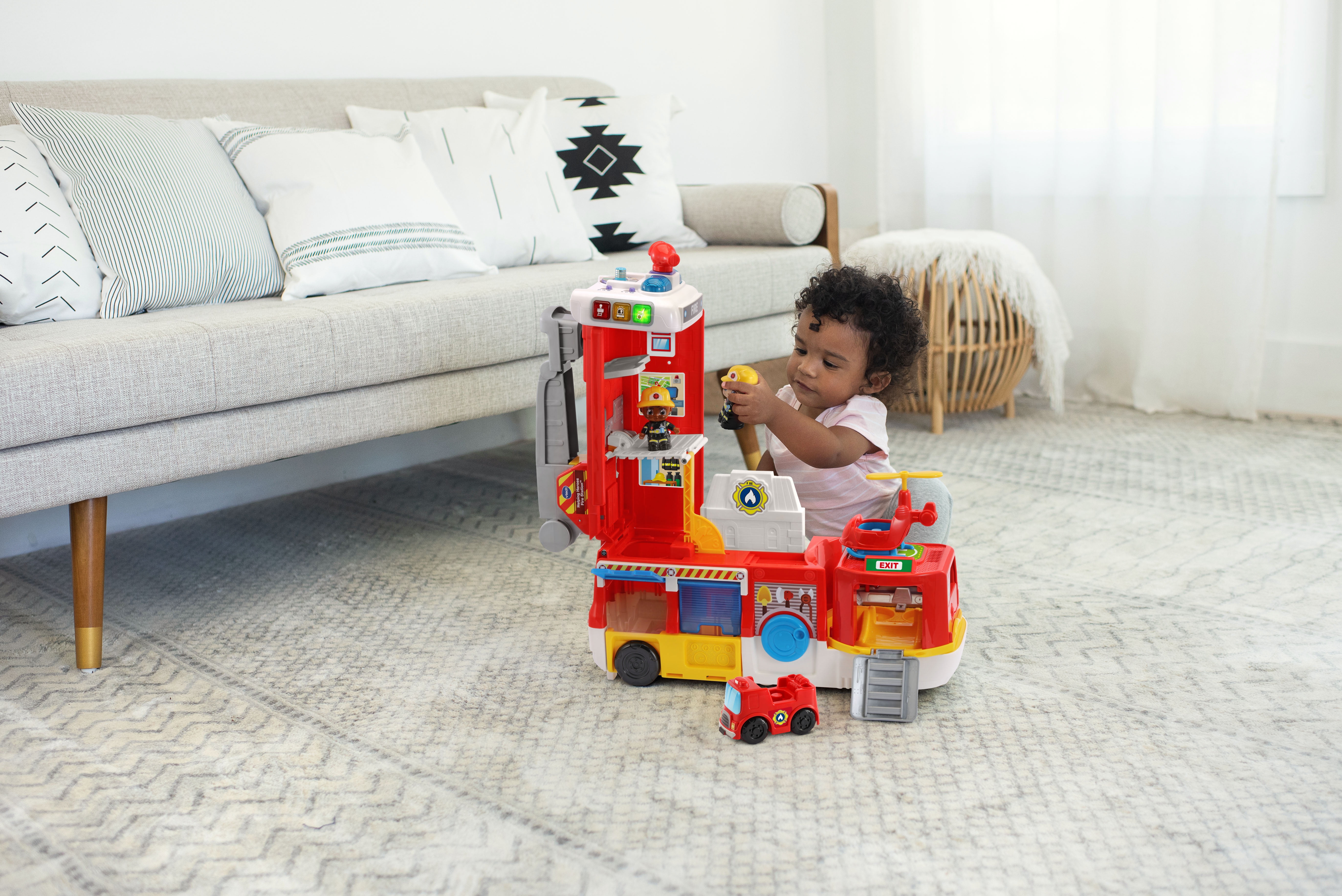 VTech® Helping Heroes Fire Station™ Playset With Two Firefighters, Fire Truck Vehicle for Infants and Toddlers