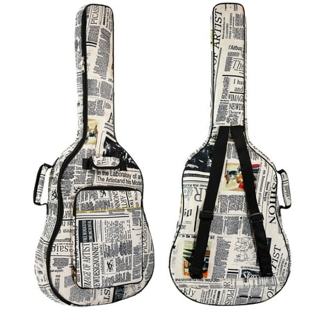 moosiker 36/38 Inch Acoustic Guitar Gig Bag 6mm Padding soft Guitar Case