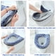 thumbnail image 4 of Funda para asiento de inodoro para baño, fundas suaves para cojín de asiento de inodoro, más cálidas, lavables con cremallera, reutilizables para el hogar (gris) JM, 4 of 5