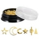 thumbnail image 5 of 1 caja DIY Oro Moon Star Charms de uñas Manicure Glitter Aleación Nail Art Decoration, 5 of 5