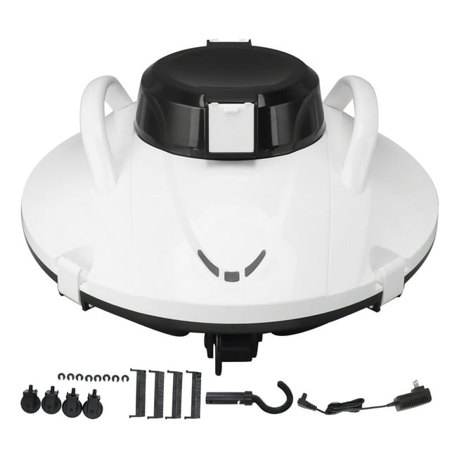 Cordless Robotic Pool Cleaner, Water Resource Exploration Self Parking IPX8 Waterproof Swimming Pool Cleaning Robot Adaptive Movement Speed For Small Stones