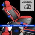 thumbnail image 4 of Car Seat Cover Fit for Toyota Venza 2009-2020,Breathable Seat Protector,Scratch Resistant Anti-Slip Protection Fast Install Easy Clean Red,Full Set(2 Row 5 Seats), 4 of 12