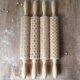 thumbnail image 4 of Christmas wooden rolling pins Musical notes Engraved embossing, 4 of 5