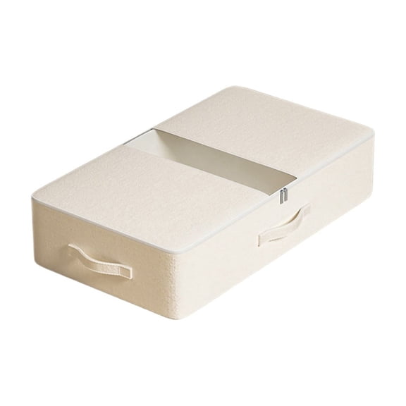 Clothes Storage Bag with Zippered Closure and Carry Handles for Closet, Under Bed and Travel