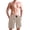 Brown and White Striped, variant on Dailycode Men's Quick Dry Swim Trunks Beach Shorts Casual Summer Board Shorts with Pockets, Vibrant Color Palm Trees