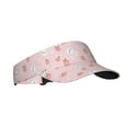 thumbnail image 2 of Xecao Rabbit And Peach for Adult Sun Cap offers versatile sun protection with adjustable Velcro for a secure fit., 2 of 8