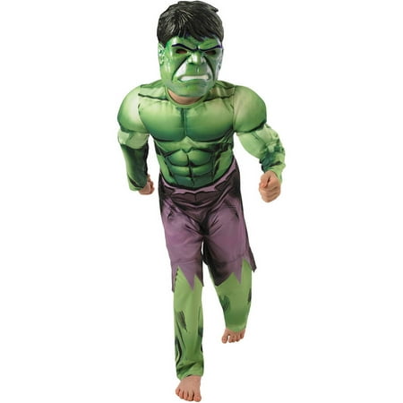 Boy's Deluxe Muscle Hulk Halloween Costume