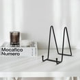 thumbnail image 4 of Decorative Plate Stand Holder Picture Frame Stand Easel Display Stand Silver, 4 of 8