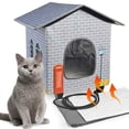 thumbnail image 1 of Caseta para gatos con calefacción NAMOTEK Elevated para gatos de interior y exterior, 1 of 8