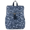 thumbnail image 2 of Baby Essentials 2 Piece Baby Diaper Backpack with Stroller Straps and Matching Changing Pad in Navy Blue Floral, 2 of 10