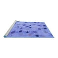 thumbnail image 2 of Ahgly Company Machine Washable Indoor Rectangle Abstract Blue Contemporary Area Rugs, 6' x 9', 2 of 4