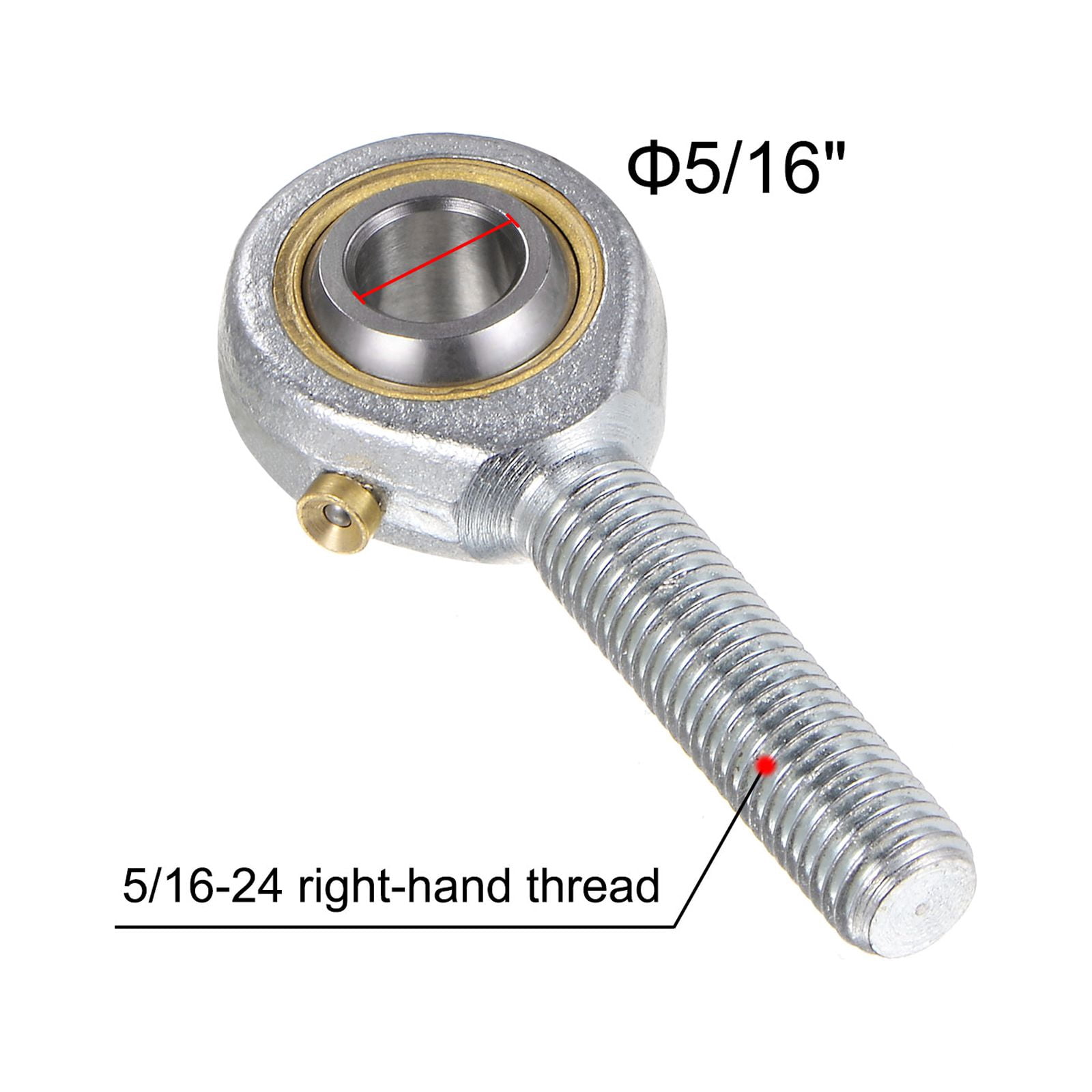 Unique Bargains Male Rod End Bearing Bore and Right Hand Thread 4 Pcs 59mm