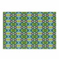 thumbnail image 1 of Abstract Cutting Board, Geometric Checked Pattern with Floral Motifs Elliptic Curvy Details Tile Design, Decorative Tempered Glass Cutting and Serving Board, Small Size, Multicolor, by Ambesonne, 1 of 1