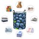 thumbnail image 4 of Balery Fresh Blueberries Cesta de ropa redonda con asas, impermeable, independiente, para ropa, juguetes, dormitorio y familia-Small, 4 of 6