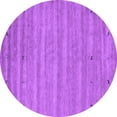 thumbnail image 1 of Ahgly Company Indoor Round Abstract Purple Contemporary Area Rugs, 4' Round, 1 of 4