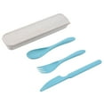 thumbnail image 2 of Cheers.US Portable 3 Piece Plastic Flatware Set with Long Handle Handles, 2 of 7