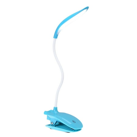 Bedside Lamps For Reading 16 LED Desk Lamp USB Rechargeable Dimmable Lightweight Clip Lamp with Sensitive Touch Button for Bedside Reading Study ()