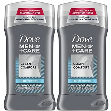 Dove Men+Care Deodorant Stick Aluminum-Free Formula With 48-Hour Protection Clean Comfort Deodorant For Men With Vitamin E And Triple Action Moisturizer 3 Oz Pack Of 2