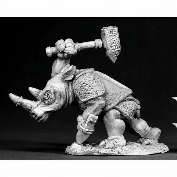Barak Rhino Man Miniature Figure 25mm Heroic Scale Dark Heaven Legends Reaper Miniatures
