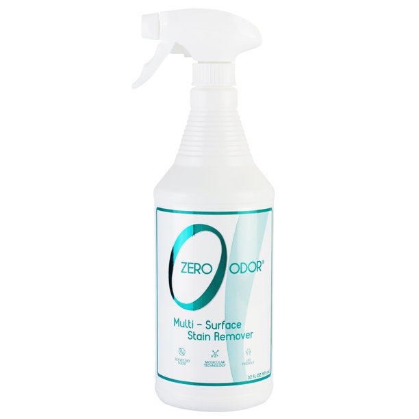 Zero Odor Stain Remover and Odor Eliminator for Carpet Furniture Rugs