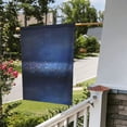 thumbnail image 5 of Easygdp Retro Blue Glitter Garden Flag Yard Flag Welcome Flag, Double-Sided, Weather Resistant for Outdoor Decor - 28"x40", 5 of 9