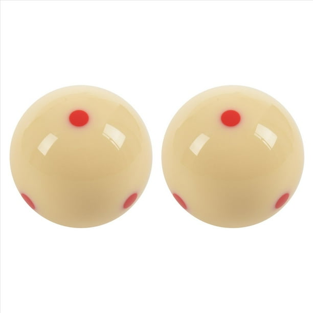 2 Piezas 2.25 Pulgada 57Mm 6 Red Spot Cue Ball Pro Cup Billar Pool Snooker PráCtica de Entrenamiento