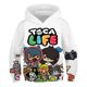 thumbnail image 1 of Sudadera con capucha Toca Life World para niños, ropa de salón de Anime de gran tamaño, 3D, creador de juguetes virtuales, misma sudadera informal para niños, otoño, 1 of 4