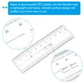 thumbnail image 3 of Uxcell Film Flexible Ruler 10cm 0.1mm Scale with R Angle and Width Lines Clear PET Plastic Folding Straight Ruler for Factory, Transparent, 1 Pcs, 3 of 6