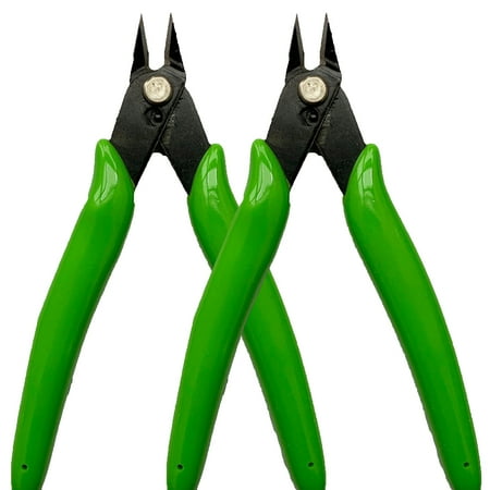 

PWFE 2 PCS 5 inches Diagonal Pliers Cable Cutting Pliers Crimping Tool Line Stripping Multi-Tool Knife(Green)