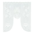 thumbnail image 3 of Lace Curtains Cozival Lace Window Curtain for Kitchen Bedroom, Semi-Sheer Dinning Room Bathroom Cafe Style, Embroidered Decorative Small Window Treatment, Sheer Window Treatments, C, 3 of 9