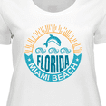 thumbnail image 4 of Inktastic Miami Beach Florida Travel Trip Women's Plus Size T-Shirt, 4 of 5