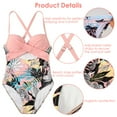thumbnail image 2 of Multicolour Women’s One Piece Swimsuit  High Waist Cutout Tummy Control Beachwear Wrap, 2 of 5