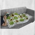thumbnail image 6 of Avocado Soft Flannel Fleece Throw Blanket, Fruit Summer Healthy and Organic Food Themed Colorful Design, Cozy Plush for Indoor and Outdoor Use, 50" x 70", Green Brown Pale Yellow, by Ambesonne, 6 of 6