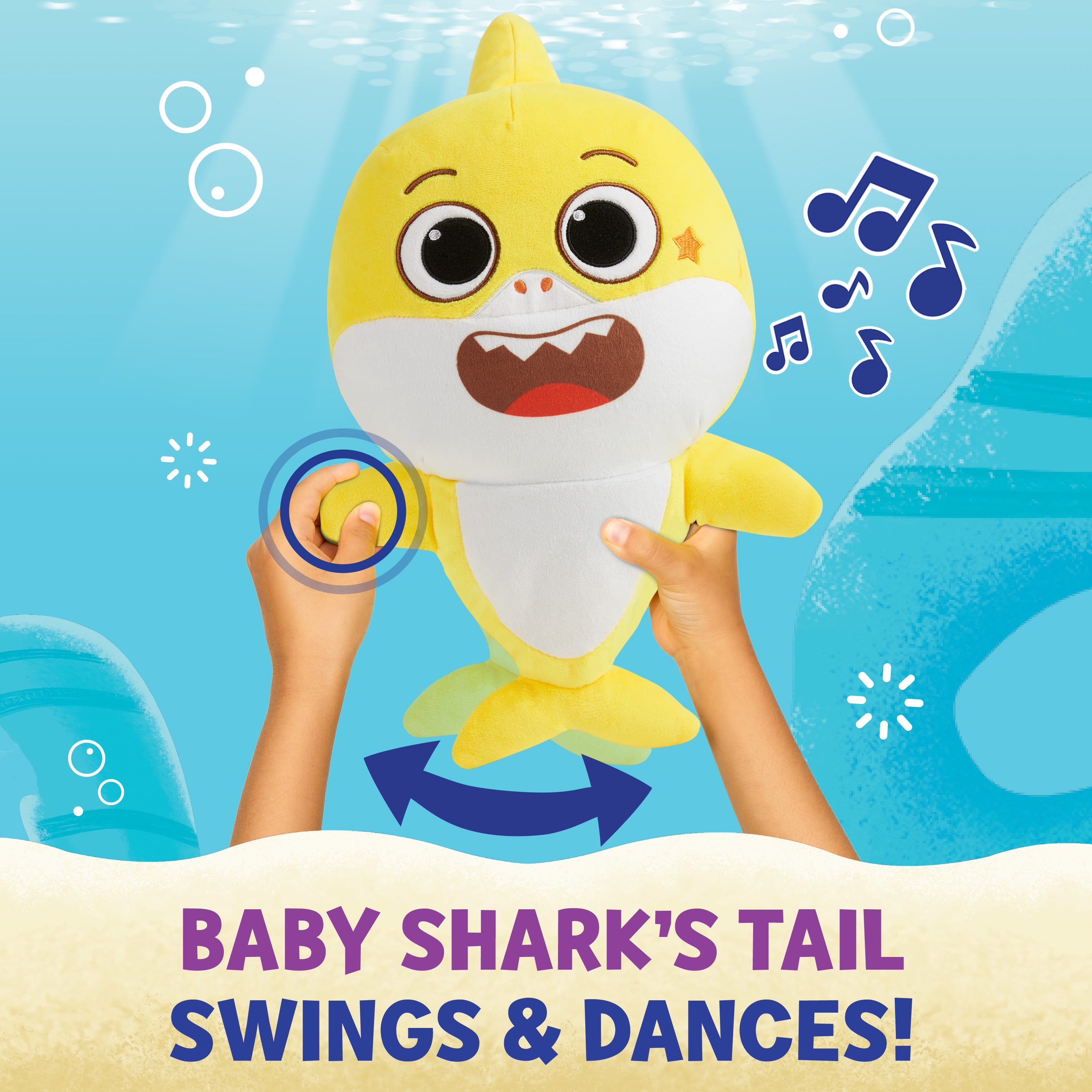 Baby Shark S Big Show Sing Swing Baby Shark William Plush 2 Pack Walmart Com