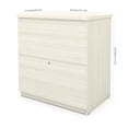 thumbnail image 2 of Bestar Universel 28W Standard Lateral File Cabinet white chocolate, 2 of 2