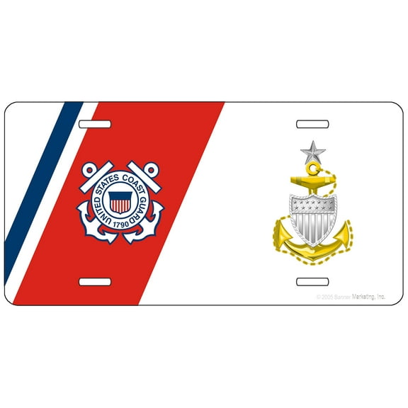 U.S. Coast Guard Chief Petty Officer License Plate