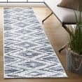 thumbnail image 2 of SAFAVIEH Alamo Burton Geometric Runner Rug, Charcoal/Ivory, 2'2" x 8', 2 of 8