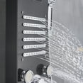 thumbnail image 5 of Bathroom Black Shower Panel LED Shower Massage Spa with Temperature Display, 5 of 12